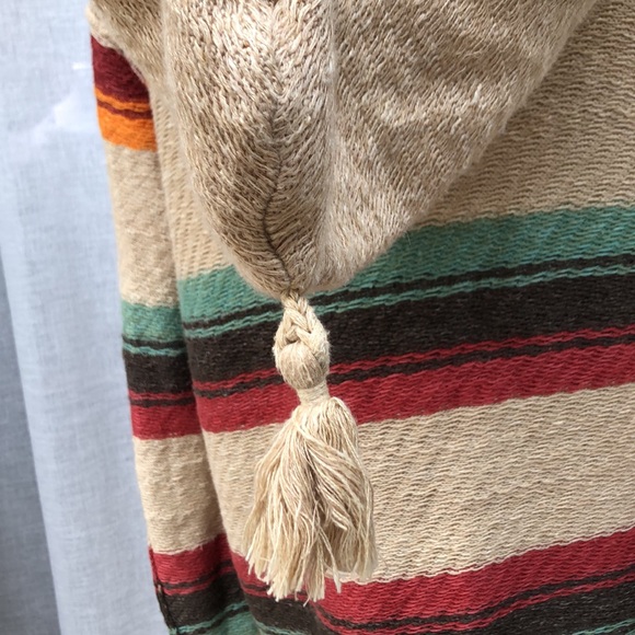 Ralph Lauren blue label Aztec serape toggle button hooded sweater cardigan - Picture 5 of 10